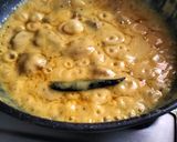A picture of step 2 of Punjabi kadhi pakoda.