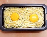 รูปขั้นตอนการทำที่ 4 ของ ผักโขมไข่ดาวอบชีส Baked Spinach