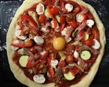 A picture of step 9 of Homemade Braai (BBQ) Pizza.