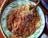 Foto langkah ke 4 dari resep Omelet Terong Bakar.