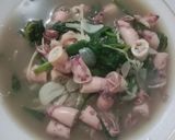 Foto langkah ke 7 dari resep Cah Daun Ginseng Cumi Asin.