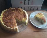 Une image de l'étape 1 de Quiche au poulet et olives.