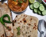 A picture of step 6 of Naan Bread and Yogurt Onion Bell Pepper Curry.