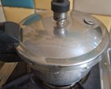 A picture of step 1 of Suran masala.