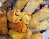 Foto langkah ke 5 dari resep Lumpia isi Daging dan Sayuran.