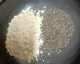 A picture of step 1 of Chocolate Chia Bliss Balls (Sugar-free).