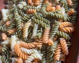 Foto del paso 7 de la receta Espirales con panceta salada ibérica, para comer en familia