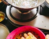 A picture of step 1 of Cabbage Manchurian 😋😋.