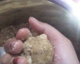 A picture of step 7 of Ajwain ladoo.