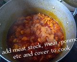 A picture of step 4 of Pounded Yam and Egusi Soup with Bitterleaf.
