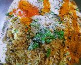 A picture of step 2 of Brinjal paratha.