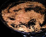 A picture of step 1 of Rice pudding in vermicelli basket.