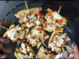 फ्रैंच फ्राइज पिज़्ज़ा (French fries pizza recipe in Hindi)