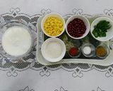 A picture of step 1 of Minty Corn Pomegranate Raita.