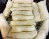 A picture of step 2 of Lumpiang Shanghai.