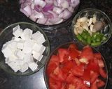 A picture of step 1 of Paneer Butter Masala.