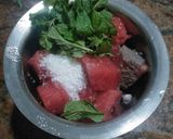 A picture of step 1 of Watermelon Juice.