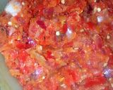 A picture of step 1 of Jollof Spaghetti and macroni.
