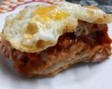 Foto del paso 7 de la receta Lasaña de berenjena con sombrero de huevos de codorniz