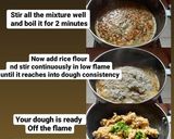 A picture of step 1 of Karnataka famous Akki ki roti with Hyderabadi paneer.