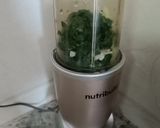 A picture of step 2 of Garden Green Slim Soup -- Spinach Cucumber Soup.