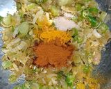 A picture of step 3 of Healthy Bamboo shoot bhaji.
