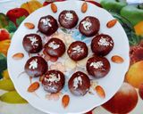 A picture of step 7 of Healthy tasty nutritious energy packed sweet badam pisin ladoo.