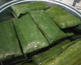 Foto langkah ke 4 dari resep Nagasari pisang tepung beras rose brand.