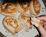 A picture of step 8 of Pizza Pinwheels.