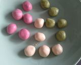 Une image de l'étape 2 de Dango tricolore.