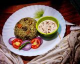 A picture of step 5 of Pudina rice.