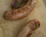 A picture of step 3 of Shiner Bock Bratwursts.