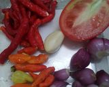 Foto langkah ke 1 dari resep Sambal terasi pedas manis.