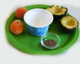 A picture of step 1 of Creamy avocado chickpea hummus.