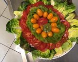 Une image de l'étape 9 de Salade de tomates tricolores à la laitue rougette et mozzarella di buffala.