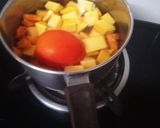 A picture of step 1 of Light Pumpkin Soup.