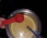 A picture of step 4 of Dhokla made with rice flour and besan.