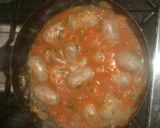 Foto del paso 5 de la receta: Chorizo bombón a la pomarola con puré gourmét!!