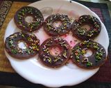 A picture of step 4 of Chocolate donuts.