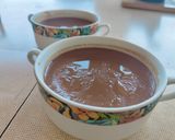 A picture of step 7 of Dairy-Free Chocolate Egg Flan.