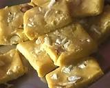 Besan burfi with condensed milk recipe step 4 photo