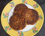 Leftover Pav bhaji tikki burger recipe step 2 photo
