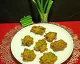 A picture of step 5 of Piyaz Koli (Onion Flower Stalks) Bhela Bhaja.