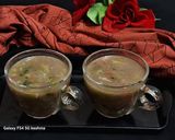 A picture of step 5 of Ragi flour mix vegetable soup.