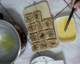 รูปขั้นตอนการทำที่ 3 ของ ขนมปังหน้าหมูชุปไข่ทอด
