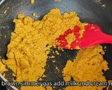 A picture of step 2 of Instant Moong Dal Halwa.