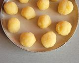 Une image de l'étape 5 de Boules de sésame et coco (bánh cam en vietnamien).