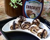 A picture of step 6 of Chocolate pinwheel sandwich 🥪 😋.