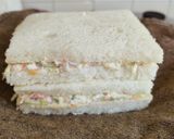 A picture of step 4 of Creamy, Chicken, Veggies Sandwich 🥪🥪🥪.