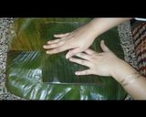 A picture of step 6 of Meen pollichathu/ Fish fried in banana leaf wrap.